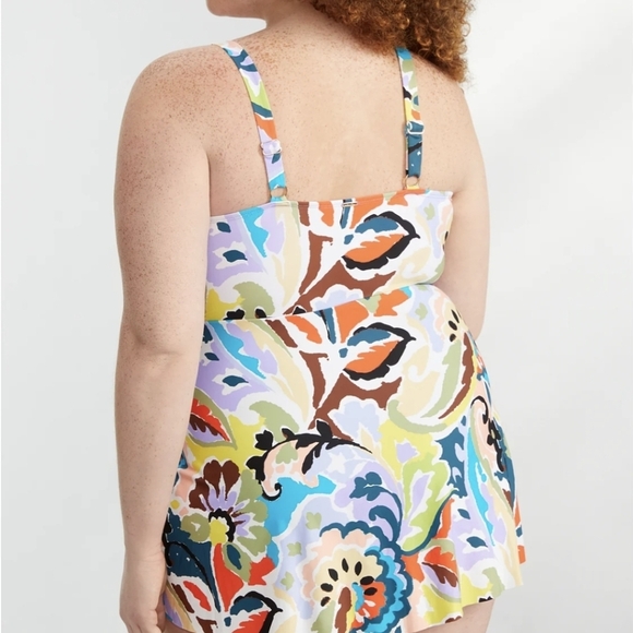NWT Anne Cole Paisley Swim Dress plus size 20W - Picture 6 of 16